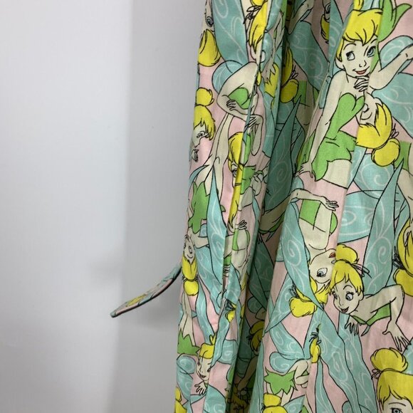 Torrid Disney Dress Peter Pan Tinkerbell Swing Button Belted NWT - Picture 12 of 14